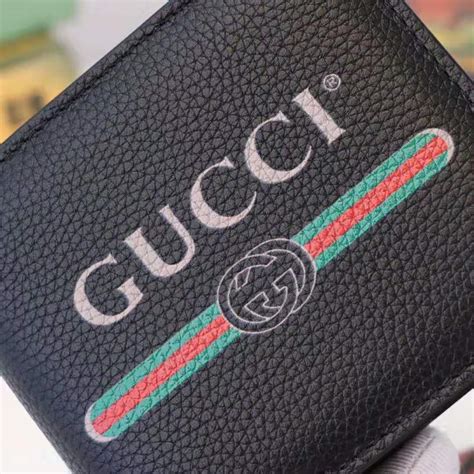 gucci mens wallet black leather|Gucci men wallet outlet.